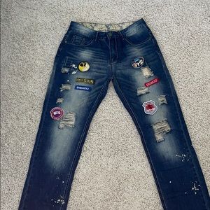 Biker jeans